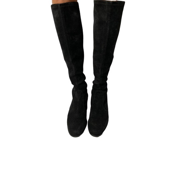 Stuart Weitzman Black Heeled Boots - Picture 6 of 8